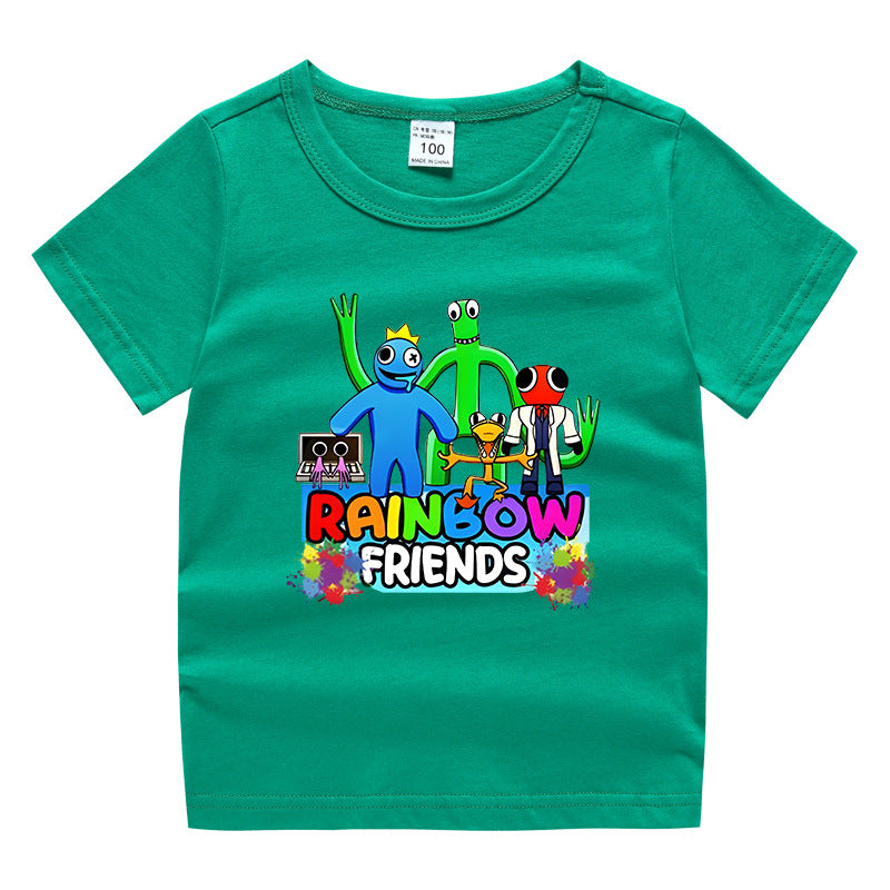 Children's summer short sleeved T-shirt