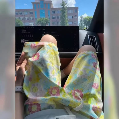 Shorts for Men  Oil Painting Style Vacation Beach Pants