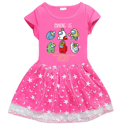 Girls' Half Sleeve Summer Dress
