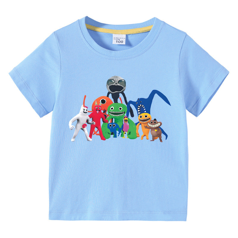 Children's summer short sleeved T-shirt