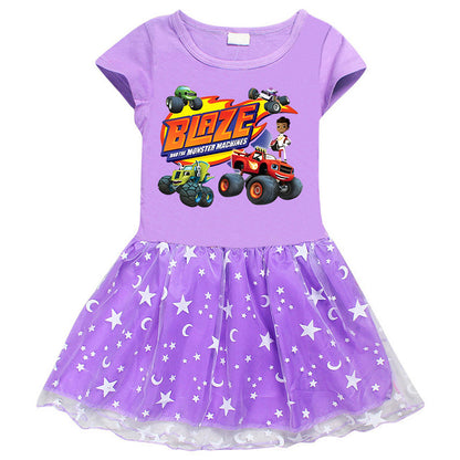 Girls' Half Sleeve Summer Dress