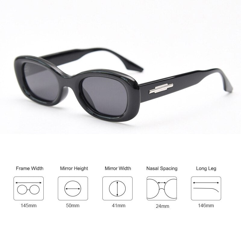 Polarized Sunglasses Man Small Oval Retro Trend Glasses Man Sunglasses For Women Vintage Punk Party Eyeglasses UV400