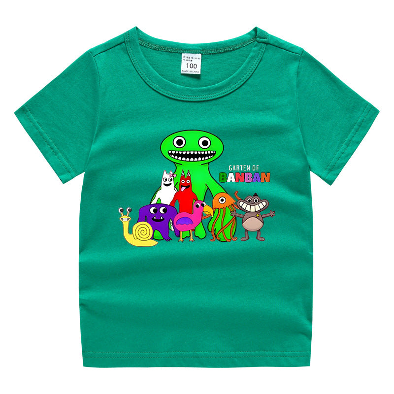 Children's summer clothing short sleeved T-shirt for men and women