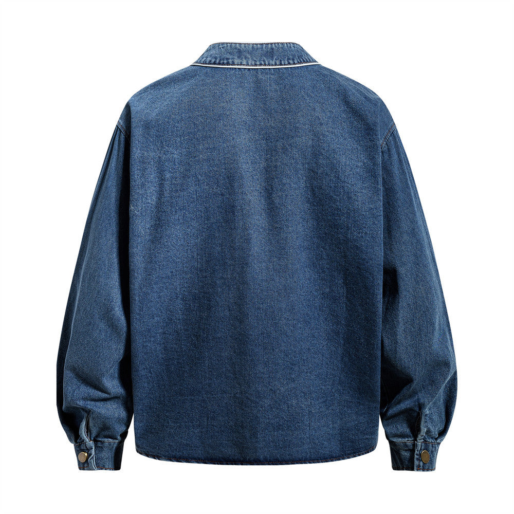 Baseball denim shirt