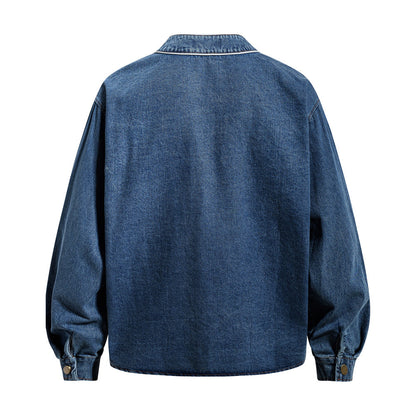 Baseball denim shirt
