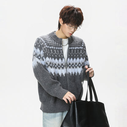 Ethnic style sweater for men