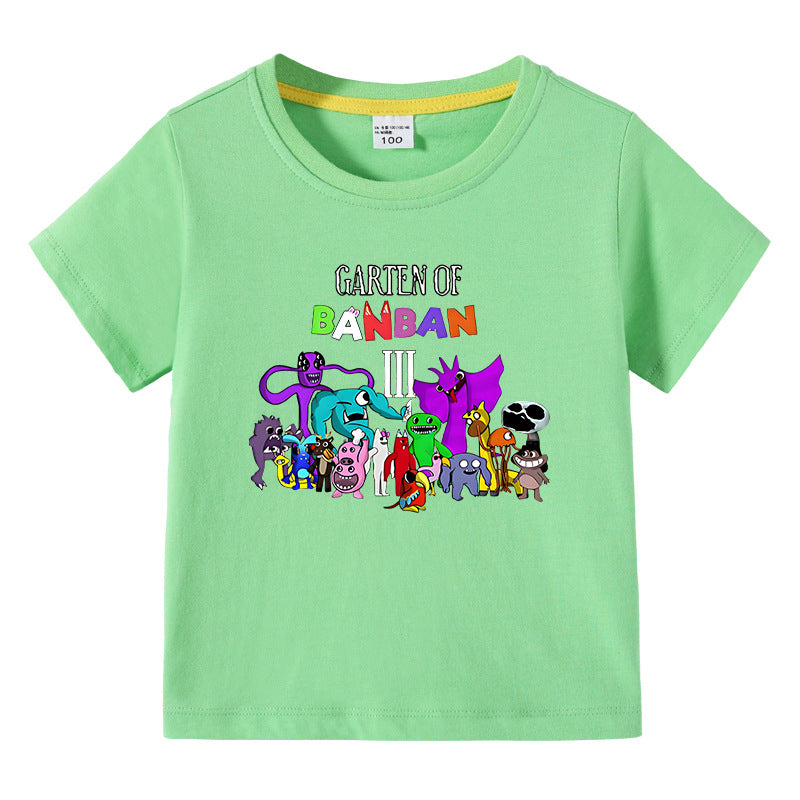Children's summer short sleeved T-shirt