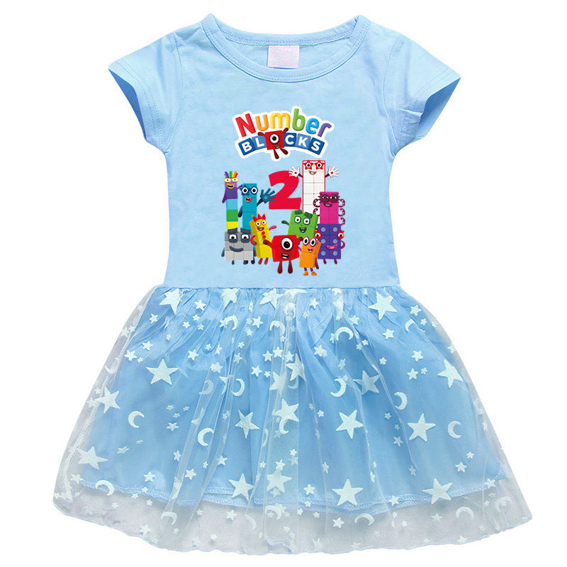 Girls' Half Sleeve Summer Dress