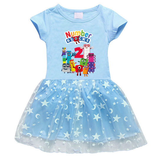 Girls' Half Sleeve Summer Dress