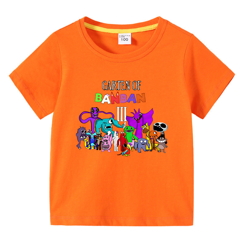 Children's summer short sleeved T-shirt