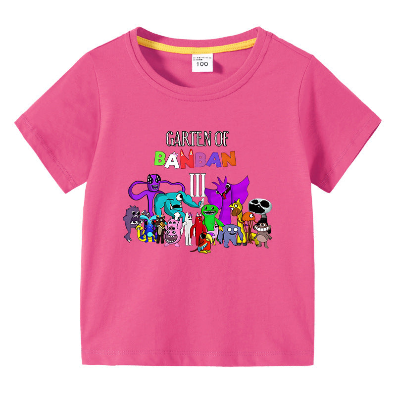 Children's summer short sleeved T-shirt