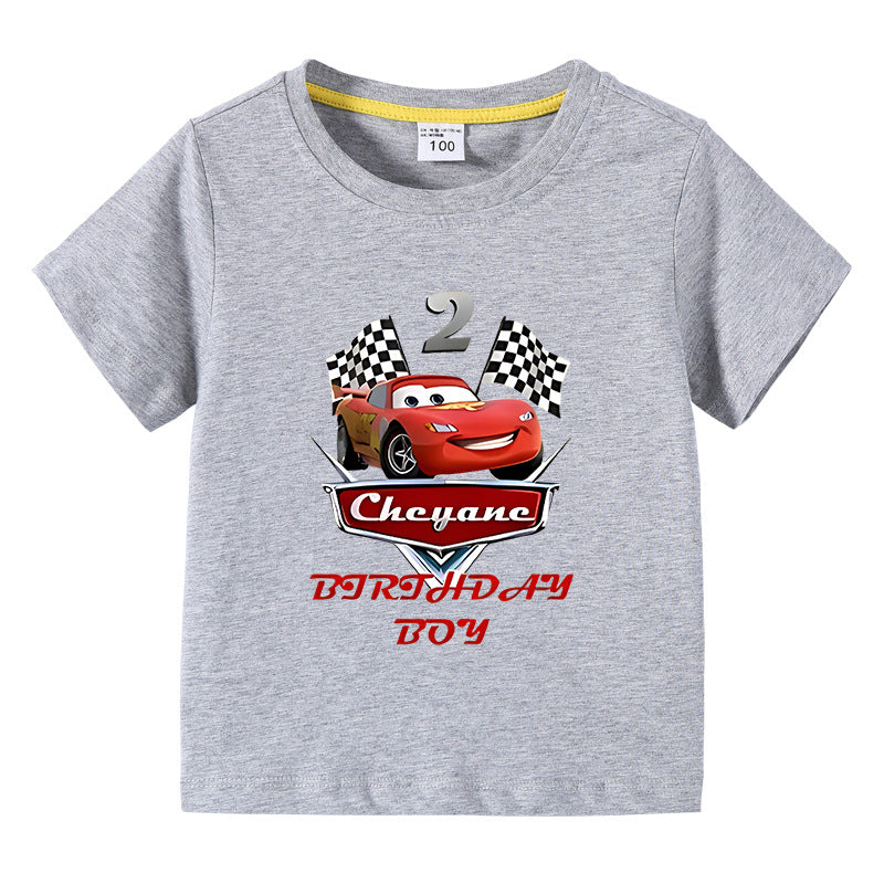Children's summer short sleeved T-shirt