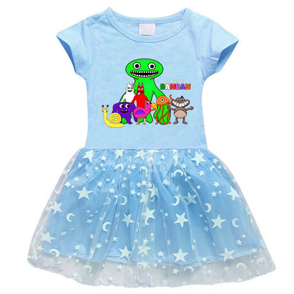 Girls' Half Sleeve Summer Dress