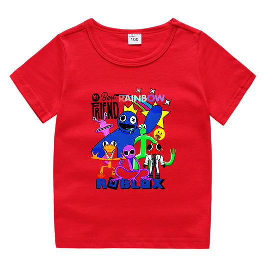 Children's summer short sleeved T-shirt