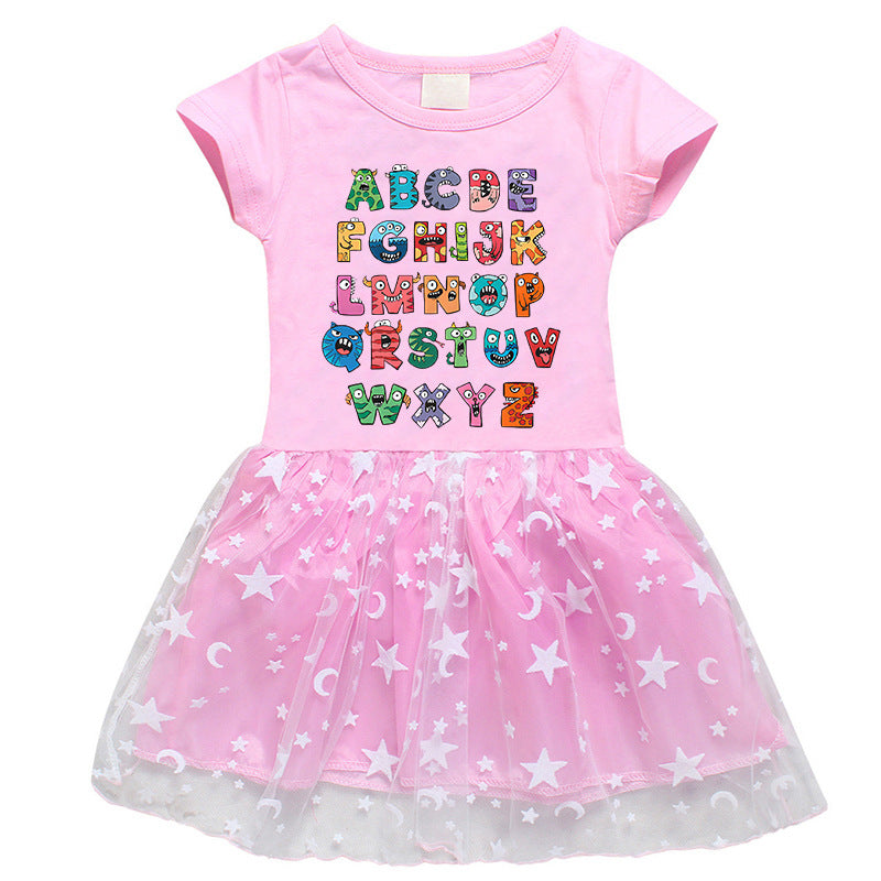 Girls' Half Sleeve Summer Dress