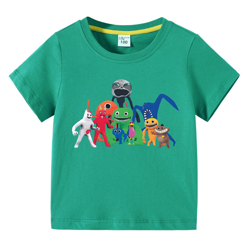 Children's summer short sleeved T-shirt