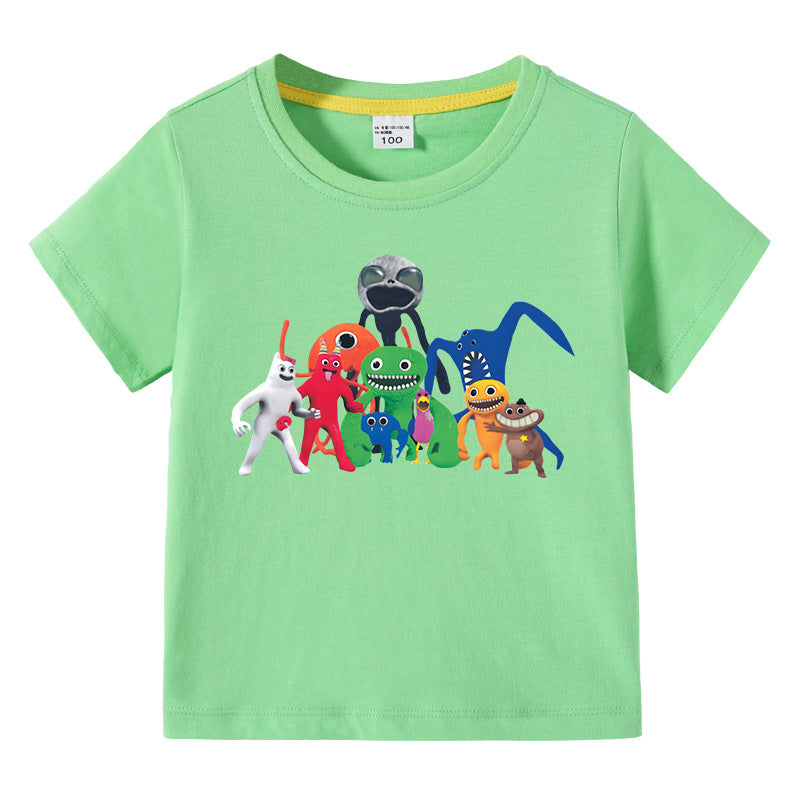 Children's summer short sleeved T-shirt