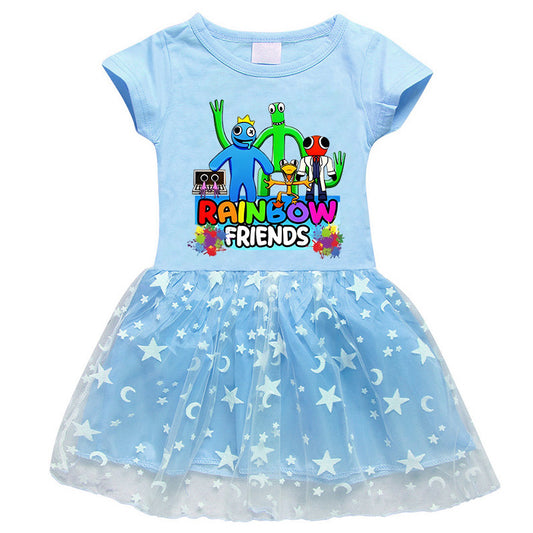 Girls' Half Sleeve Summer Dress