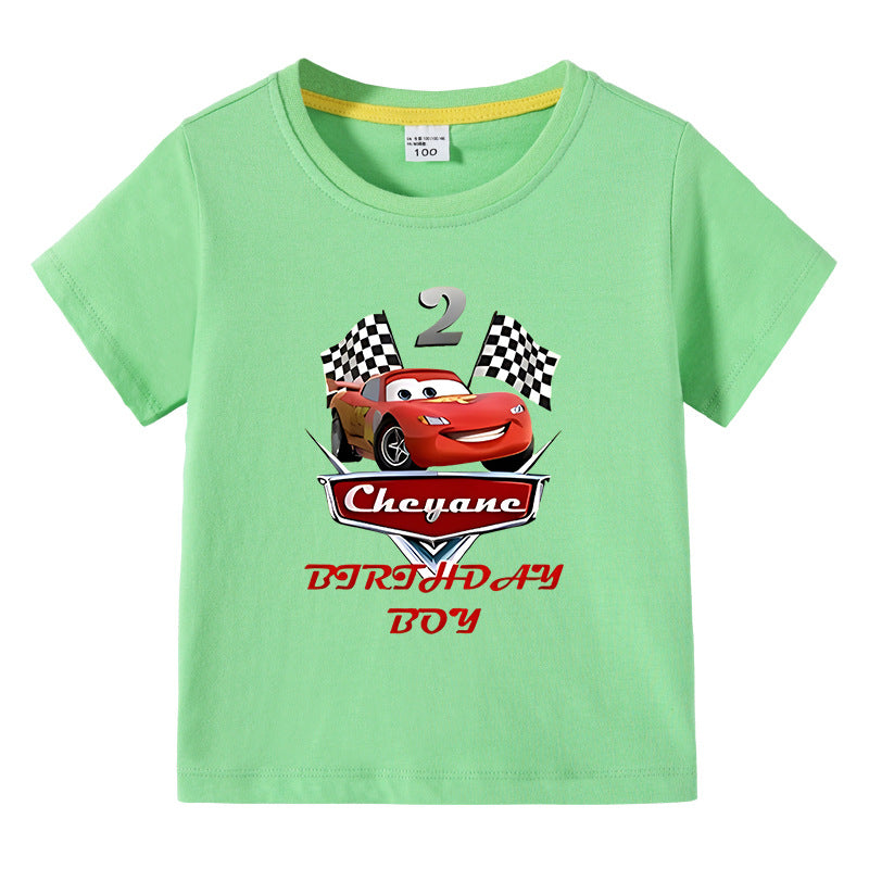 Children's summer short sleeved T-shirt