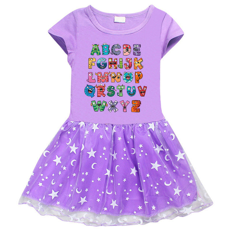 Girls' Half Sleeve Summer Dress