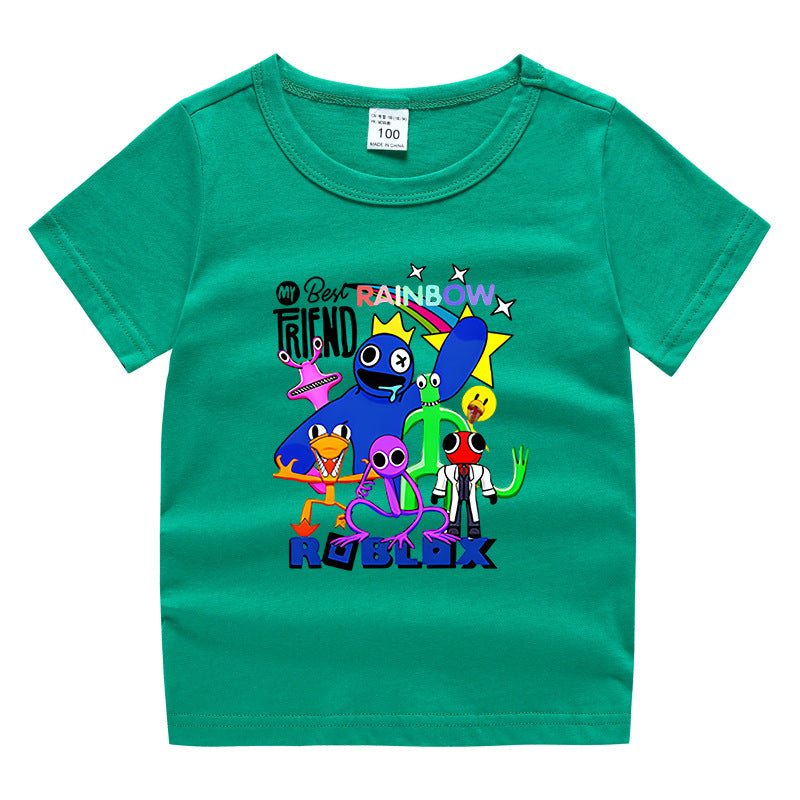 Children's summer short sleeved T-shirt