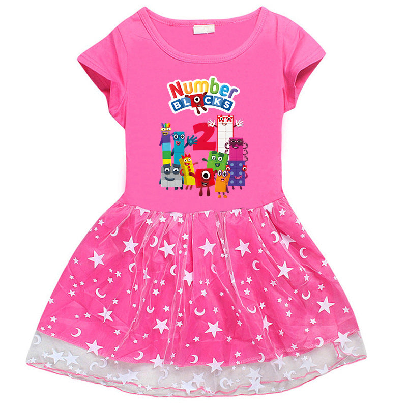 Girls' Half Sleeve Summer Dress