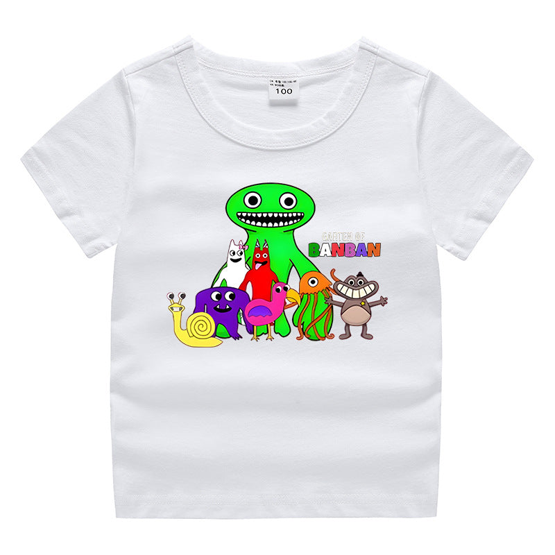 Children's summer clothing short sleeved T-shirt for men and women