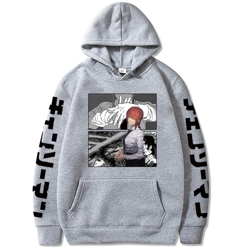 Chainsaw Man Printed Hooded Sweatshirt