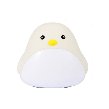 Time Bird LED Bedside Night Light, Cartoon Student Quiet Electronic Clock with USB Charging for Bedroom and Dormitory