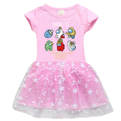 Girls' Half Sleeve Summer Dress