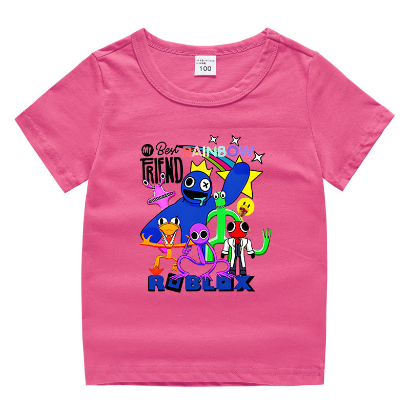Children's summer short sleeved T-shirt