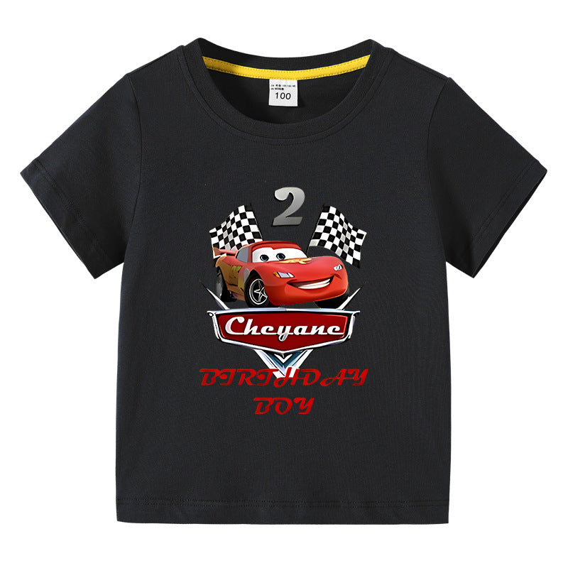 Children's summer short sleeved T-shirt
